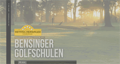 Desktop Screenshot of bensinger-golfschulen.de